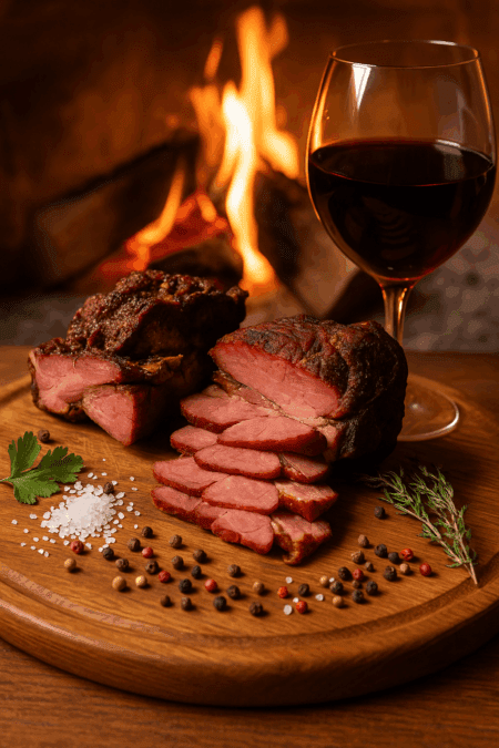 Pastrama de Berbecut afumata